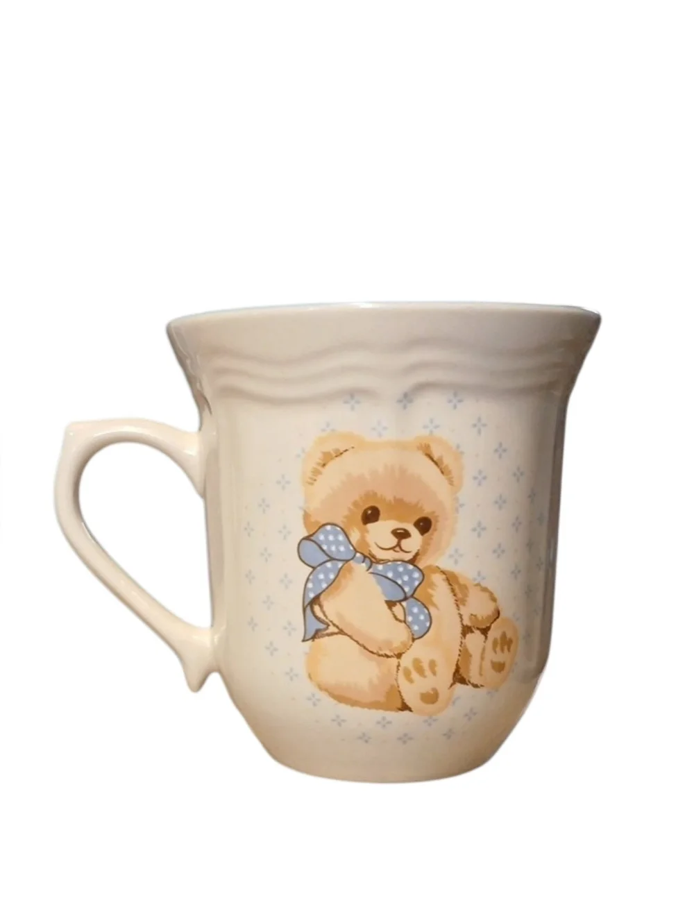 Vintage Tienshan Stoneware Teddy Bear Tea Cup